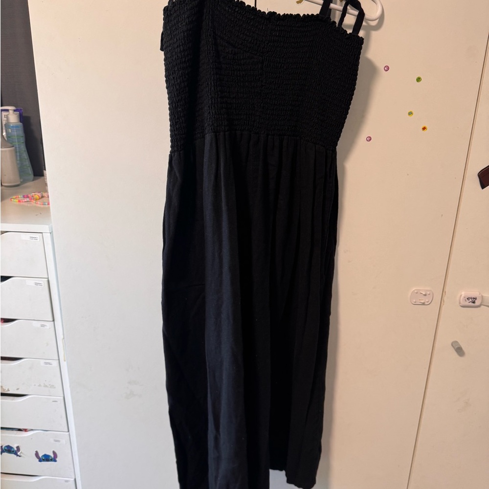 GAP Black Smocked Dress